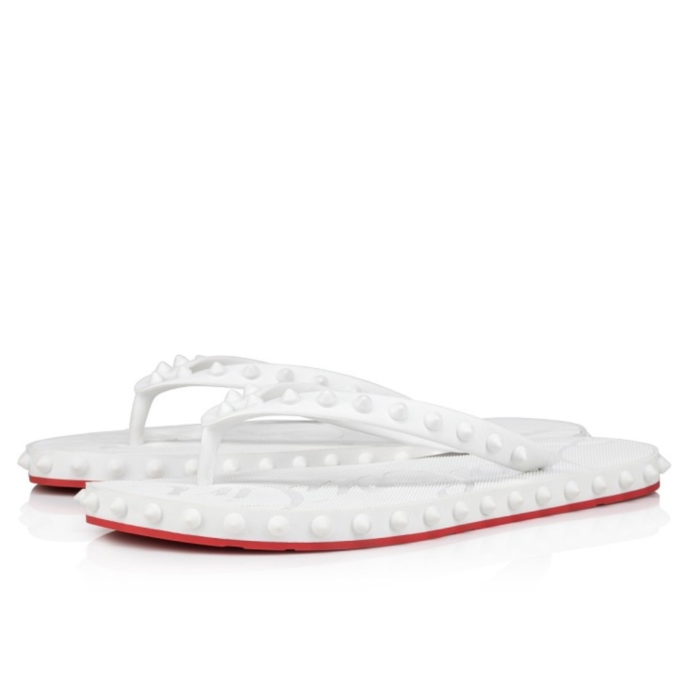 Louboutin White Slide - Picture 2 of 5